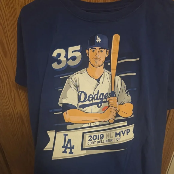 Fanatics Los Angeles Dodgers Cody Bellinger Shirt Sz Large Men's MLB - Picture 2 of 4